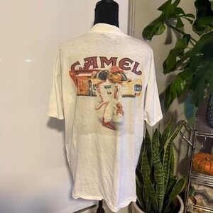 Vintage 90s Camel Joe Racing Tee – Big Back Graphic – Made in USA Silkworm XL